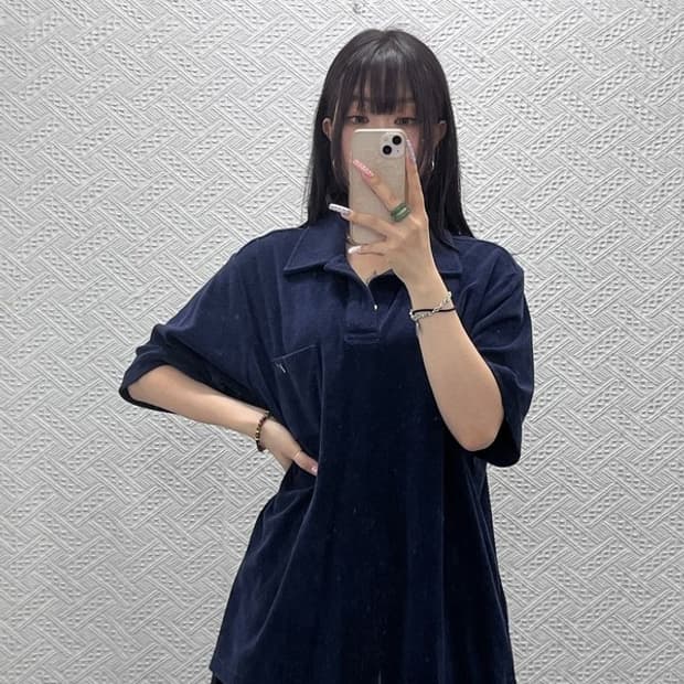 네이머클로딩 빈티지 레트로 모던 캐주얼 반팔 카라티 XL C13192