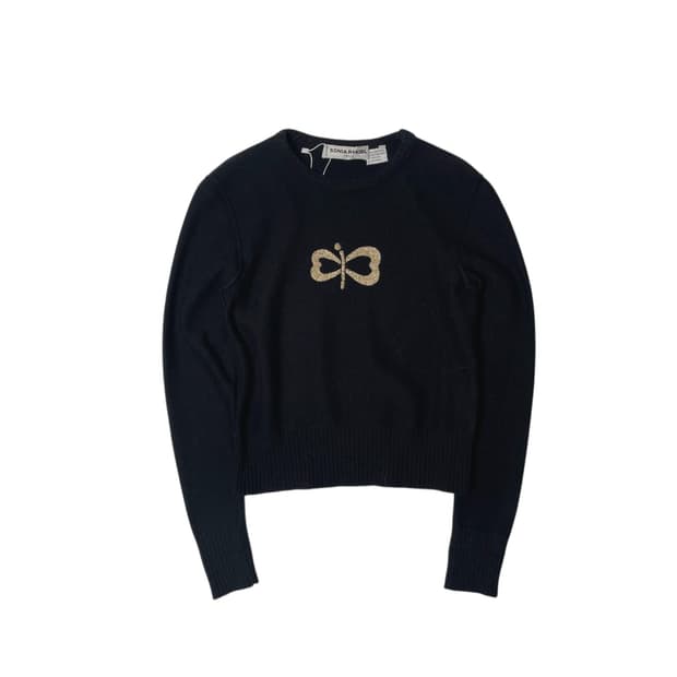 sonia rykiel 울 앙고라 블렌드 리본 니트(italy made)
