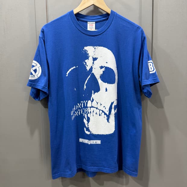 M 슈프림x바운티헌터 스컬 반팔 티셔츠