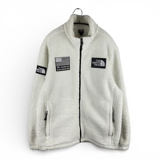 105) 노스페이스 50주년 양털 플리스 자켓 아이보리