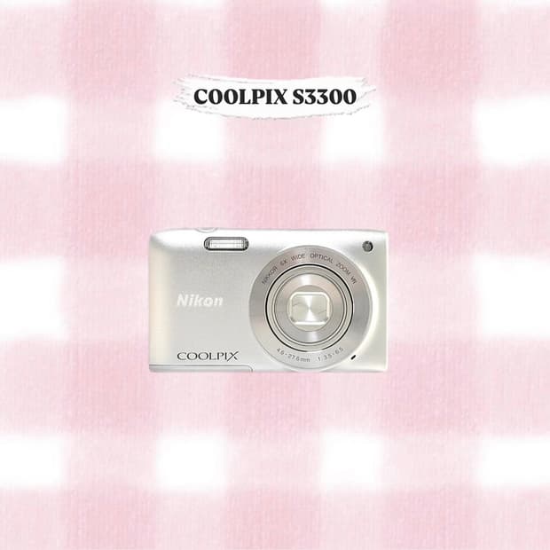 니콘 쿨픽스 S3300 실버 빈티지디카