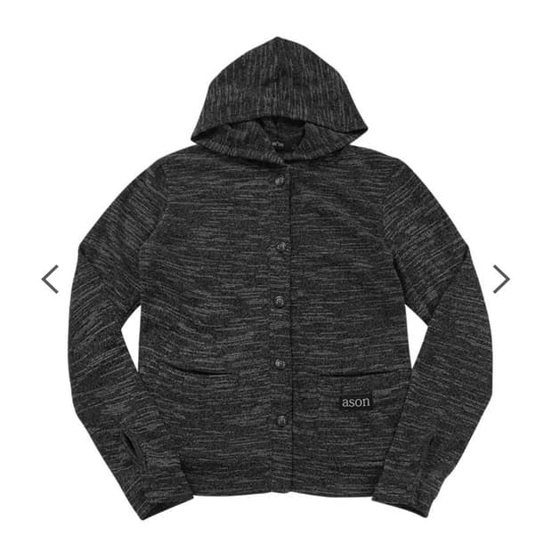 애즈온 SUNDAY HOOD CARDIGAN / CHARCOAL