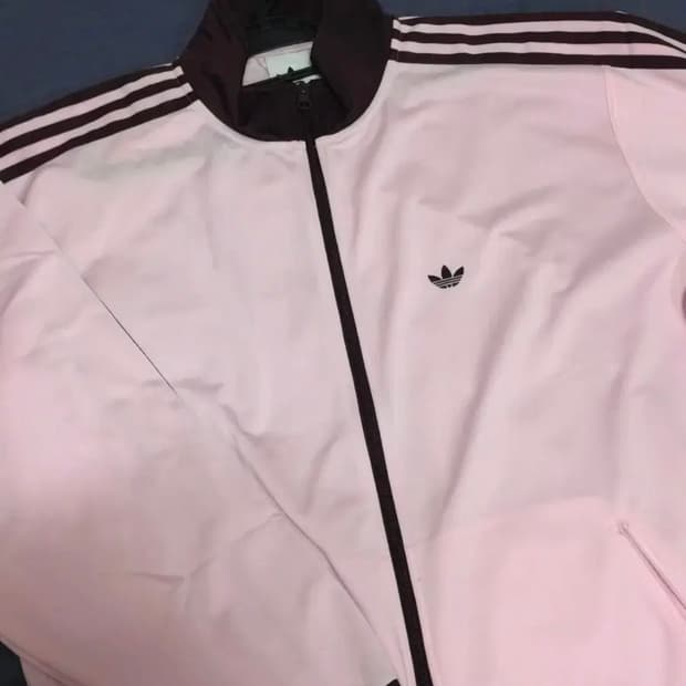 아디다스 BB 트랙탑 - 클리어핑크