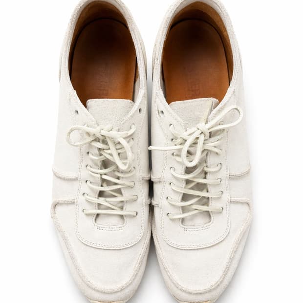 부테로 화이트 스웨이드 스니커즈 41