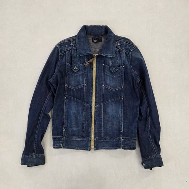 [M] 디젤 빈티지 데님 바이커 자켓 0219J