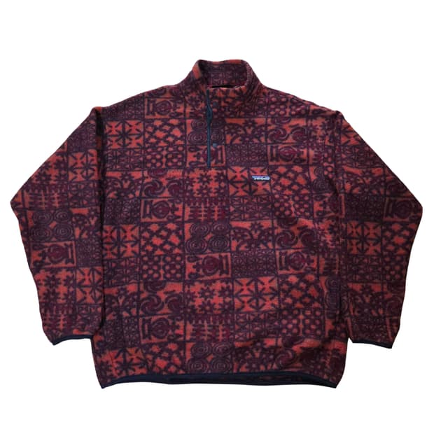 (L)파타고니아 Usa 90s 스파이스 오렌지 신칠라 플리스