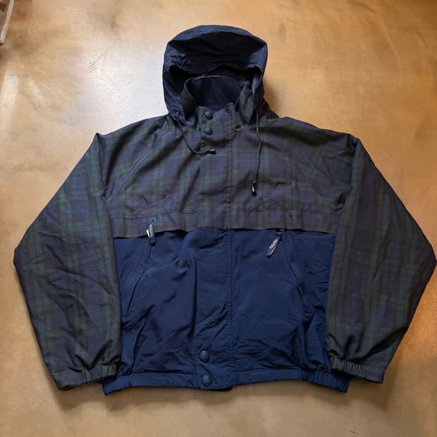 90S 노티카 타탄체크 플리스 리버서블 자켓 