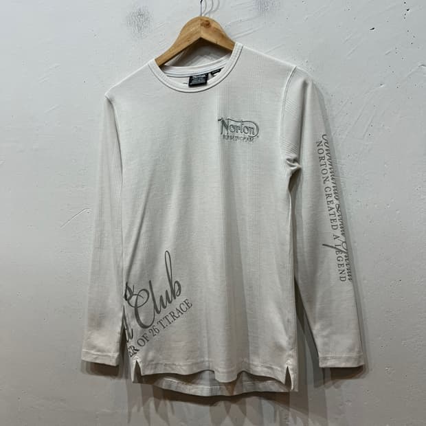 NORTON 모터사이클 골지 롱슬리브 우먼즈