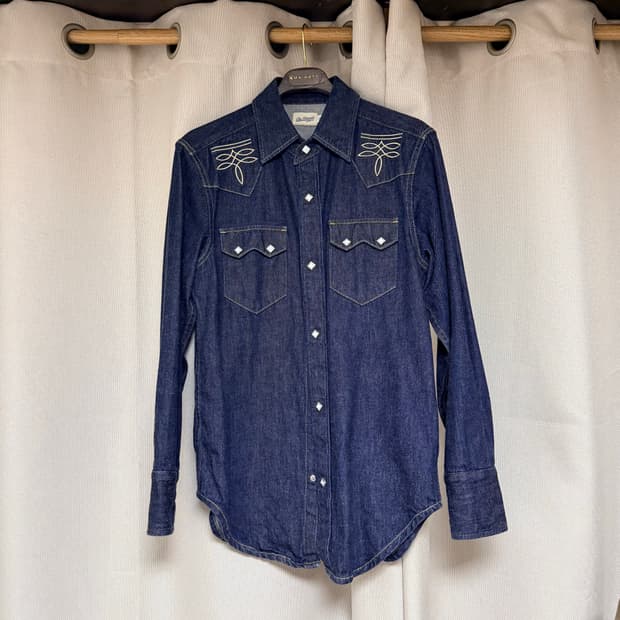 일본 BlurredClothing 웨스턴 데님 셔츠 40