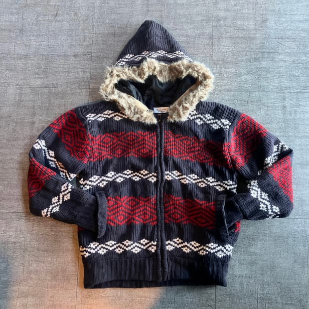 일본빈티지 Thraxton 올드스쿨아메카지 혁오풍 울프죠 코위찬자켓