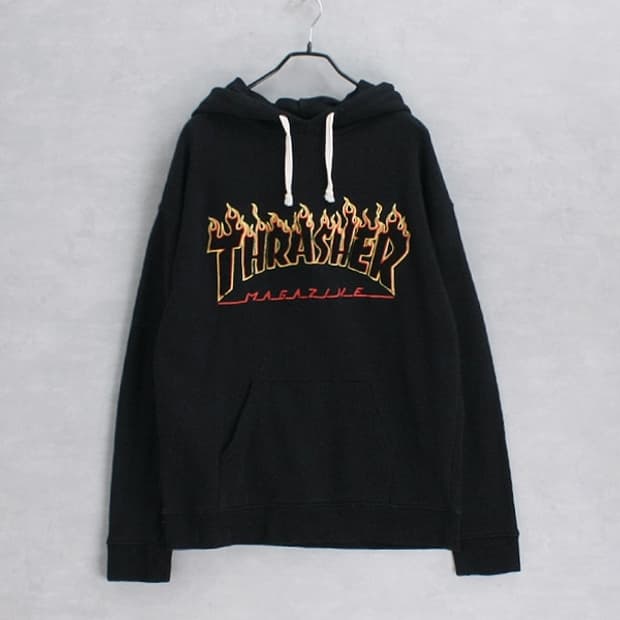 THRASHER _ hood sweat shirt
