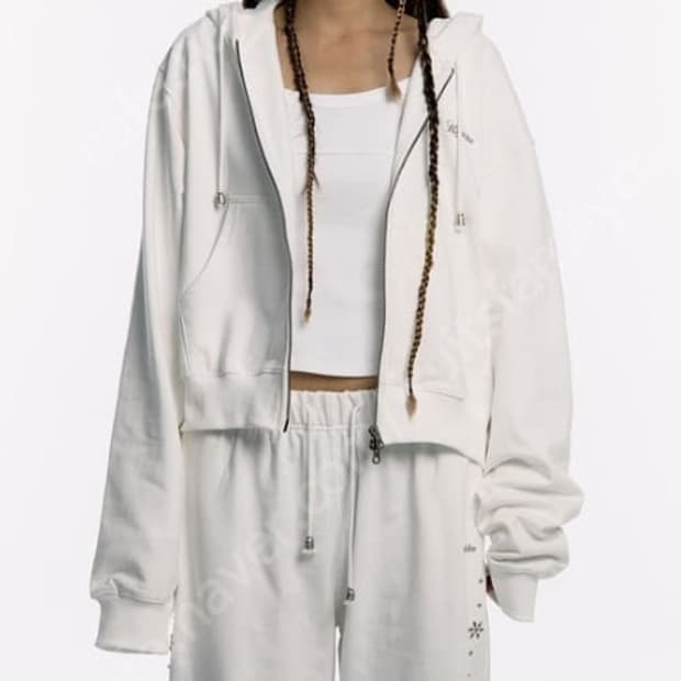 카시코 몽크 후드집업 화이트