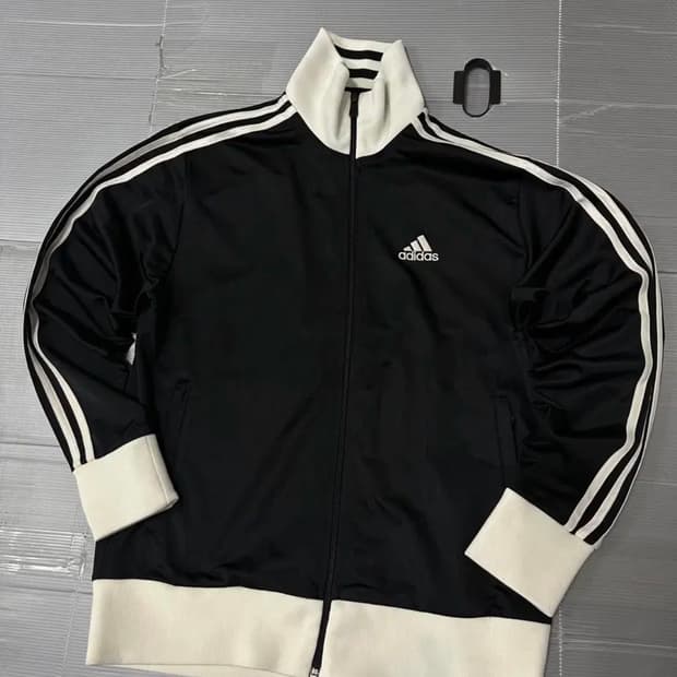 아디다스 로고 져지 트랙탑 블랙 오레오 95 
