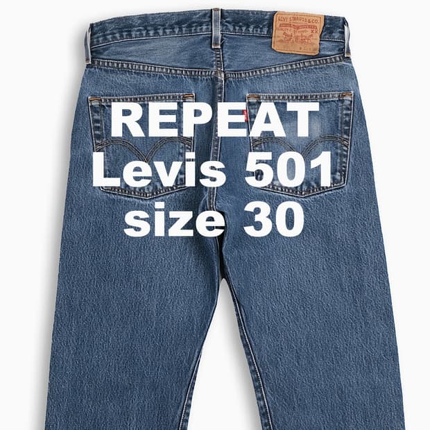 빈티지 리바이스 501 중청 30 인치 LV50131196