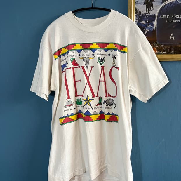 90s TEXAS Souvenir Single Stich T-Shirt.