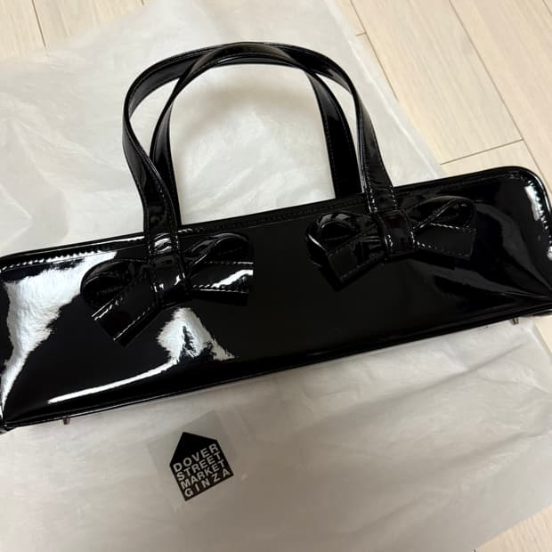 꼼데가르송걸 리본 플루토 가방