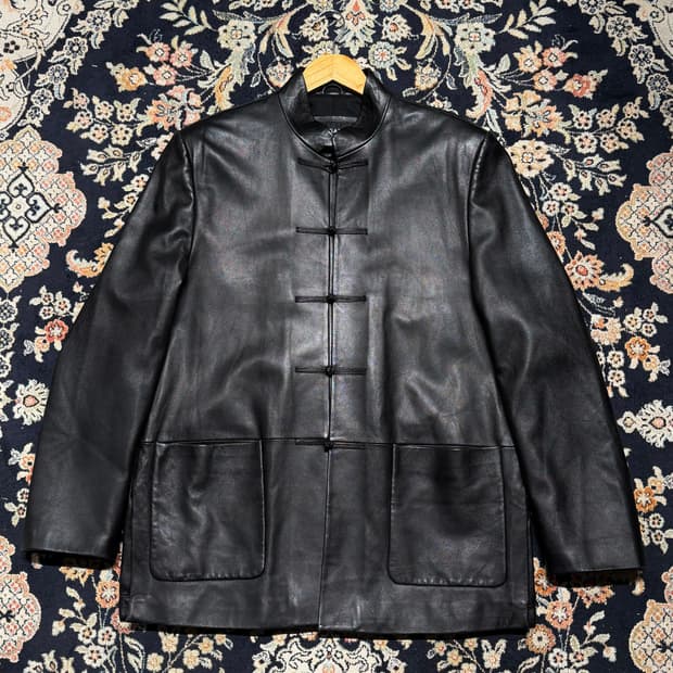 이탈리안 램스킨 나파가죽 카 코트 XL 양가죽 자켓