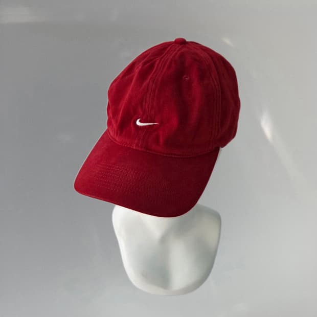 00s 올드 나이키 pro classic est.1971 스우시 레드 캡