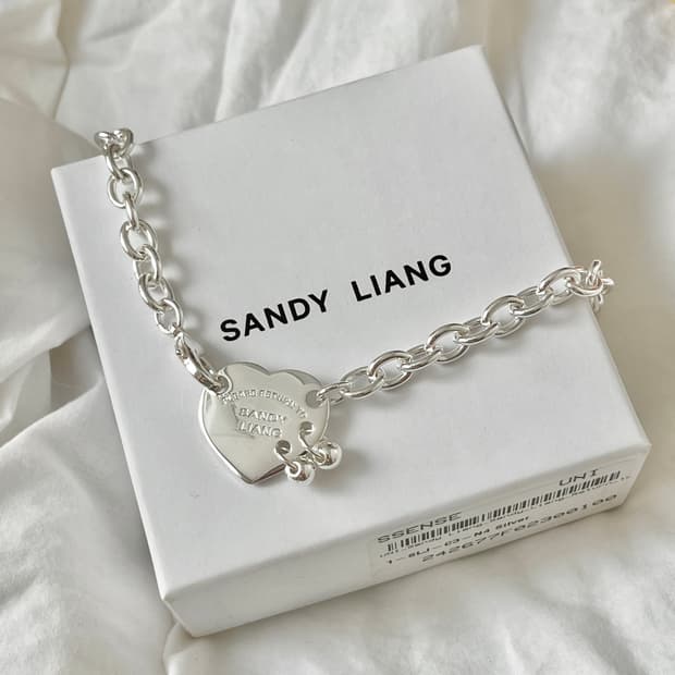 (새상품) 샌디 리앙 SANDY LIANG 목걸이 하트 리턴 투
