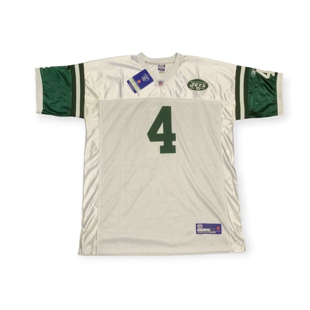 56)NFL 리복 뉴욕 제츠 FAVRE 4번 럭비져지 풋볼티