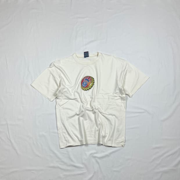 90‘s 스투시 stussy 크라운 병뚜껑 반팔티
