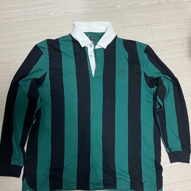 아디다스 골프 go to 스트라이프 코튼 셔츠