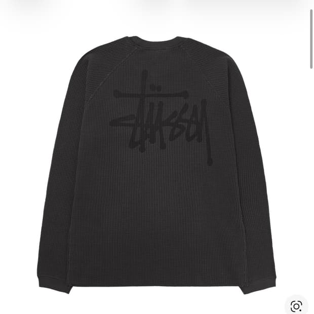 스투시 레글런 써멀 롱슬리브 M