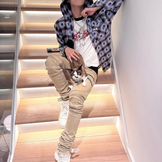 슈프림 넘버나인 플란넬 셔츠 L