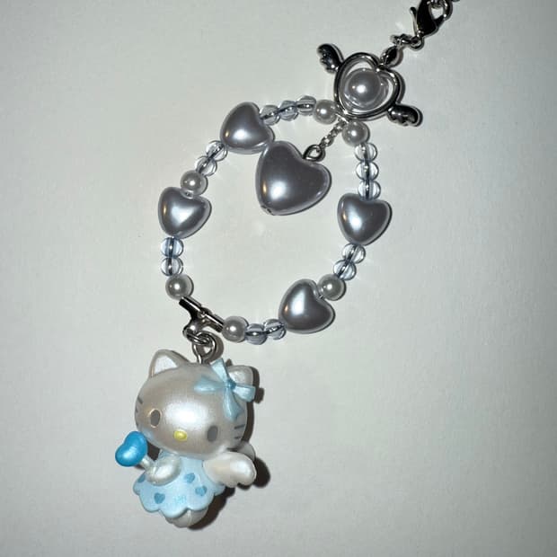 산리오 유메미루 엔젤 키티 스트랩 블루