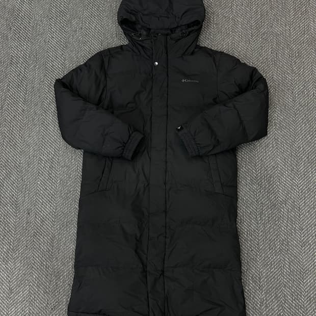 컬럼비아 롱패딩 블랙