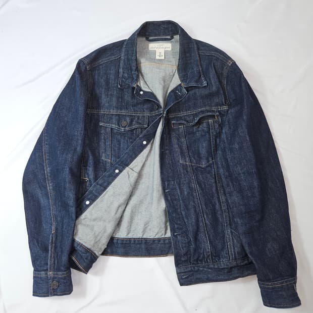 LOGG 생지 데님자켓 트러커 흐앤므 L