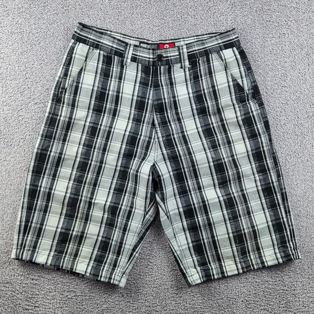 사우스폴 체크 쇼츠 반바지 ( 34" ) / 12954
