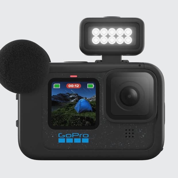 고프로12 블랙 + 브이로그 조명 하우징 + 액세서리