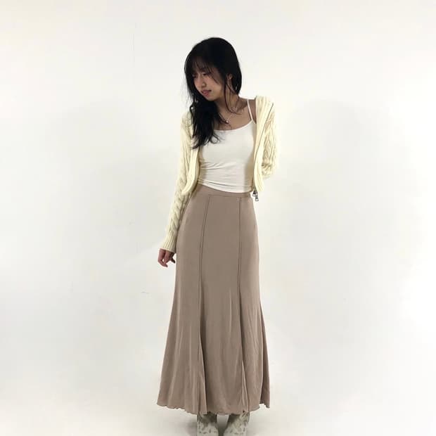 [코디세트] Ivory Hooded Set