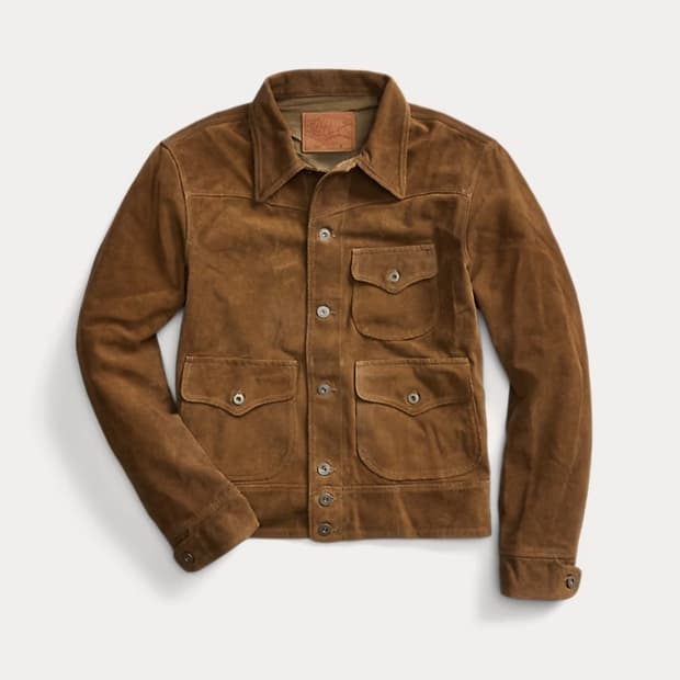 더블알엘 rrl 러프아웃 스웨이드 재킷 M,L,XL
