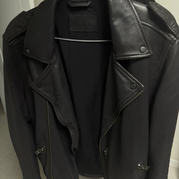 올세인츠 램스킨 양 가죽자켓
