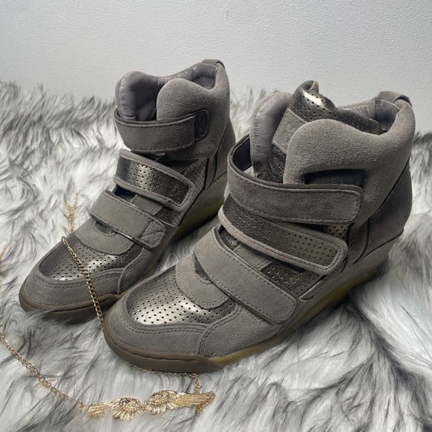 Ash 아쉬 메탈릭 웨지힐 스니커즈