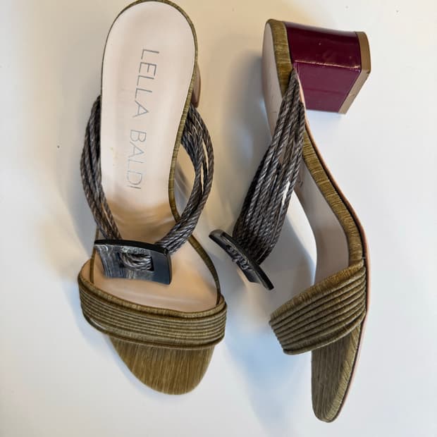 [Made in Italy]LELLA BALDI 로프 에스닉 무드 샌들 