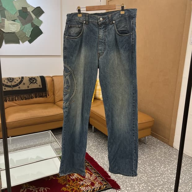 히스토리 빈티지 스트릿 버니 데님 청바지 33인치 C05871