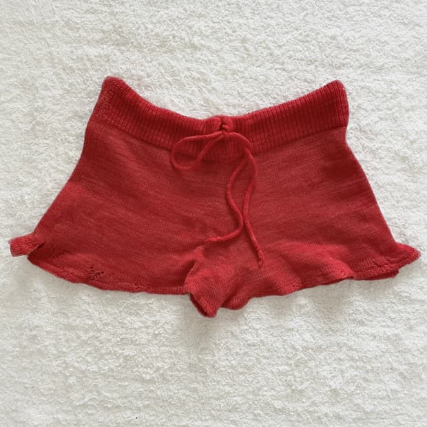 버터플라이 캐시미어 미니 쇼츠