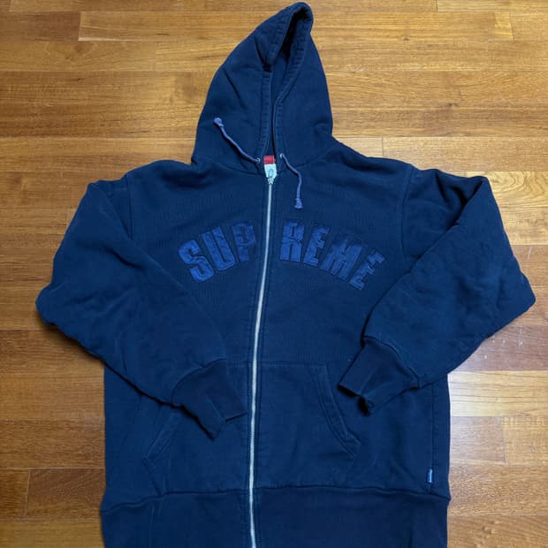 슈프림 아치 로고 써멀 후드 집업