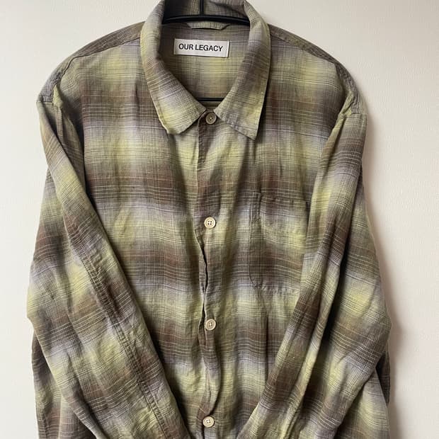 Our Legacy Murky static check shirt 