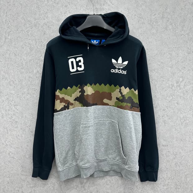 105 아디다스 남자 밀리터리 카모 후드티