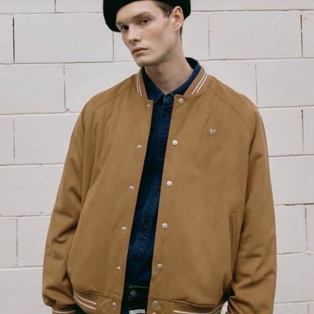 마리떼 프랑소와 저버 울 블렌디드 바시티 자켓