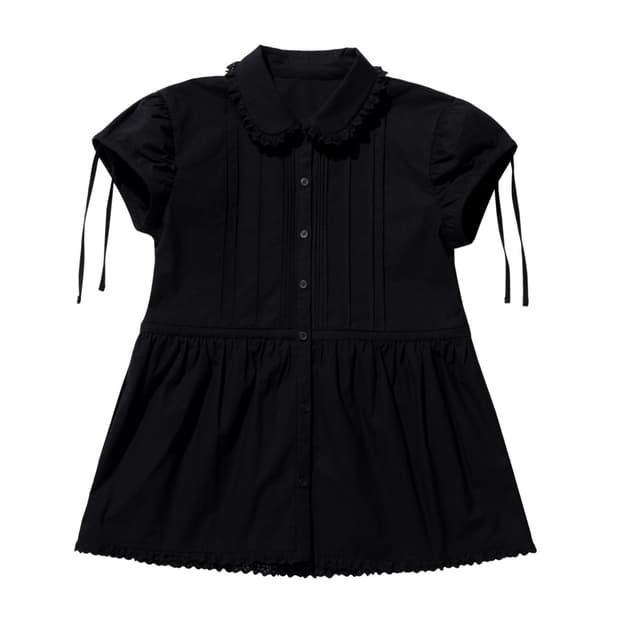 코이세이오 포차코 핀턱 블라우스