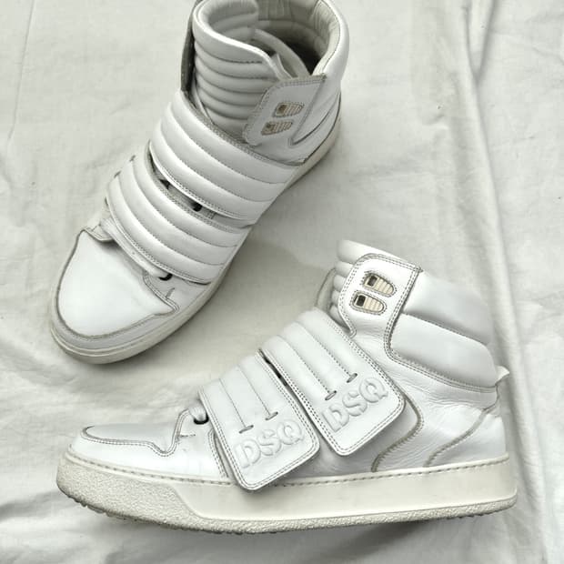 디스퀘어드2 더블 스트랩 하이탑 스니커즈