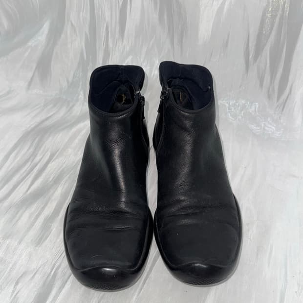 Prada sports leather boots