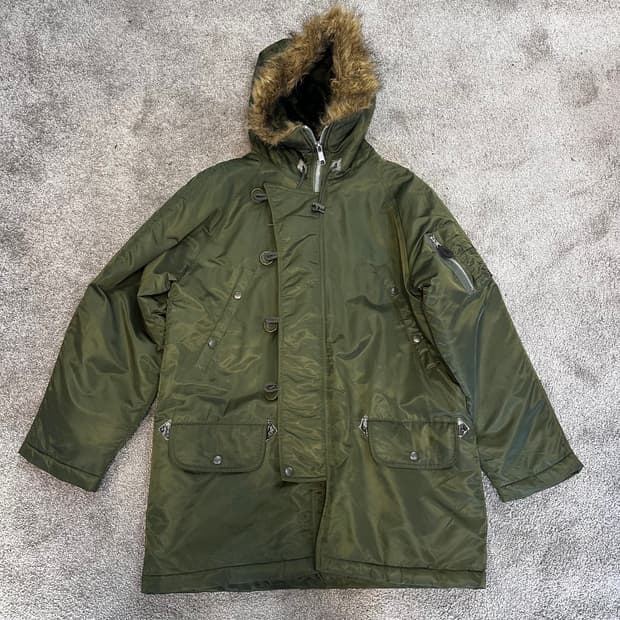 90s Virgin Voyage N-3B 밀리터리 플라잉 파카L