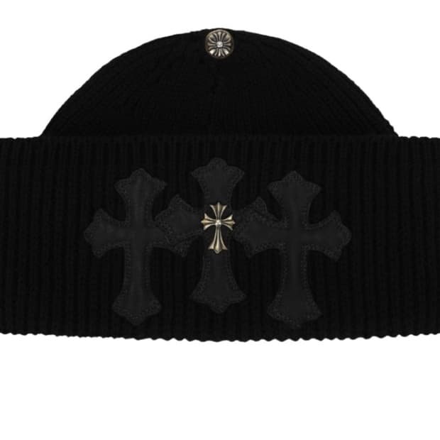 크롬하츠 크로스 참 레더 패치 비니