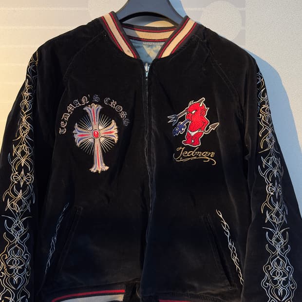 테드 컴퍼니 벨벳 리버시블 양면 스카쟌 L(100~103)